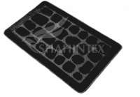 Коврик д/в SHAHINTEX РР 60*100 черный 18