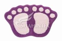 Коврик д/в SHAHINTEX MICROFIBER ЛАПКИ 50*80 фиолетовый