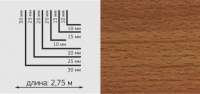Угол ПВХ  20*20-20 2,7м бук красный
