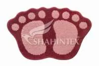 Коврик д/в SHAHINTEX MICROFIBER ЛАПКИ 50*80 розовый