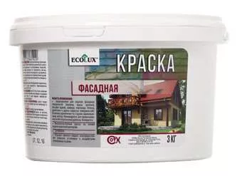 Краска ФАСАДНАЯ 14,0кг ECOLUX