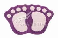 Коврик д/в SHAHINTEX MICROFIBER ЛАПКИ 40*60 фиолетовый