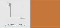 Угол ПВХ 15*15 2,75м кирпичный Угол ПВХ 15*15 2,75м кирпичный