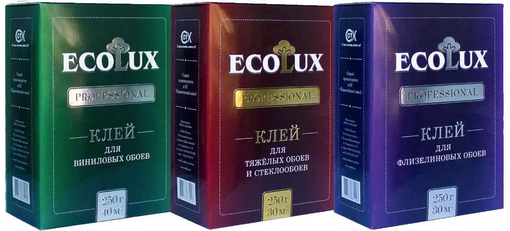 Клей ECOLUX PROFESSIONAL для тяжелых обоев и стеклообоев 250гр