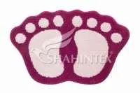 Коврик д/в SHAHINTEX MICROFIBER ЛАПКИ 40*60 фуксия